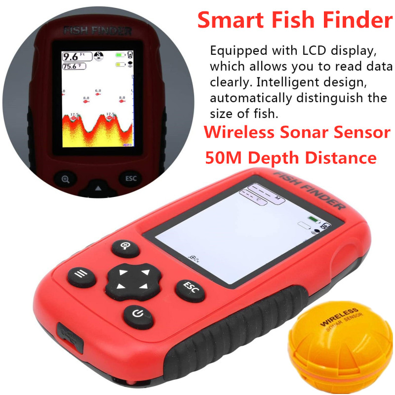 Draadloze viszoeker met sonar  - Fishing Boat Depth Finder recensie en prijs